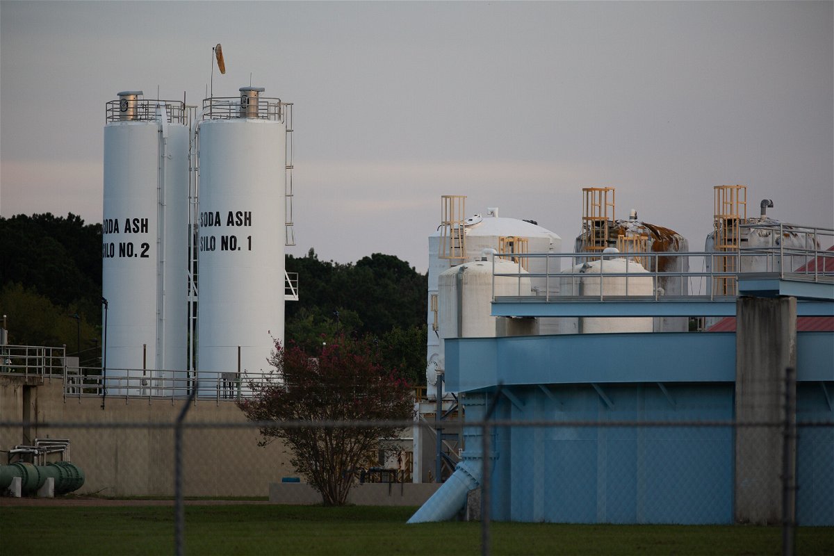 <i>Austin Steele/CNN</i><br/>The O.B. Curtis Water Plant is seen on August 31 in Ridgeland