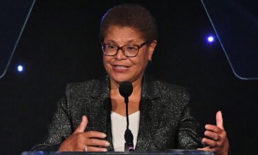 Two men were charged on September 16 for allegedly stealing guns from the home of U.S. Rep. Karen Bass. Bass is seen here on September 9 in Beverly Hills