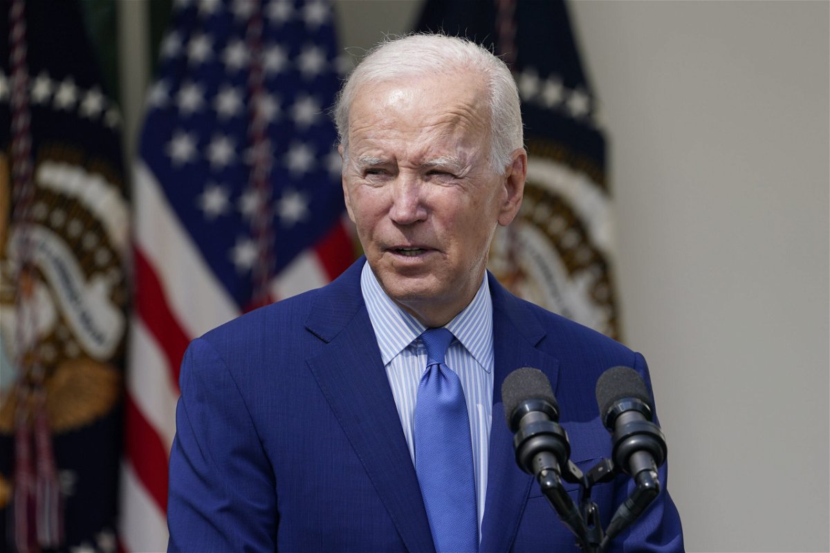 <i>Susan Walsh/AP</i><br/>President Joe Biden speaks about a tentative railway labor agreement in the Rose Garden of the White House on September 15.