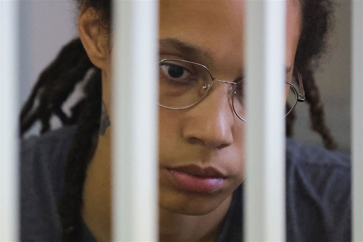 <i>Evgenia Novozhenina/Pool/Reuters</i><br/>The Biden administration has had communications with Russia in the past days to try and secure the release of Brittney Griner and Paul Whelan. Griner is pictured here in court in Moscow