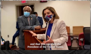 House Speaker Nancy Pelosi is seen in the new footage from January 6