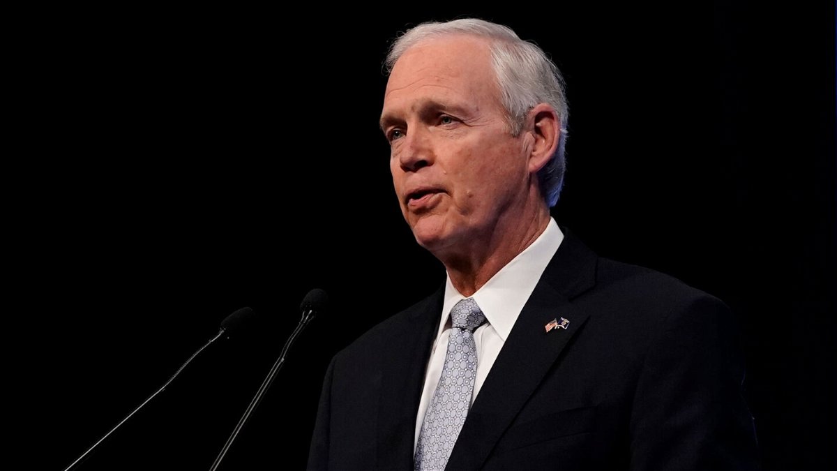 <i>Morry Gash/AP</i><br/>Sen. Ron Johnson speaks during a televised debate on October 13 in Milwaukee. Johnson's Senate campaign has paid over $20