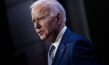 President Joe Biden delivers remarks during a Democratic National Committee (DNC) event at the Howard Theatre in Washington