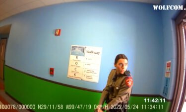 Crimson Elizondo is seen in her Texas Department of Public Safety (DPS) uniform
