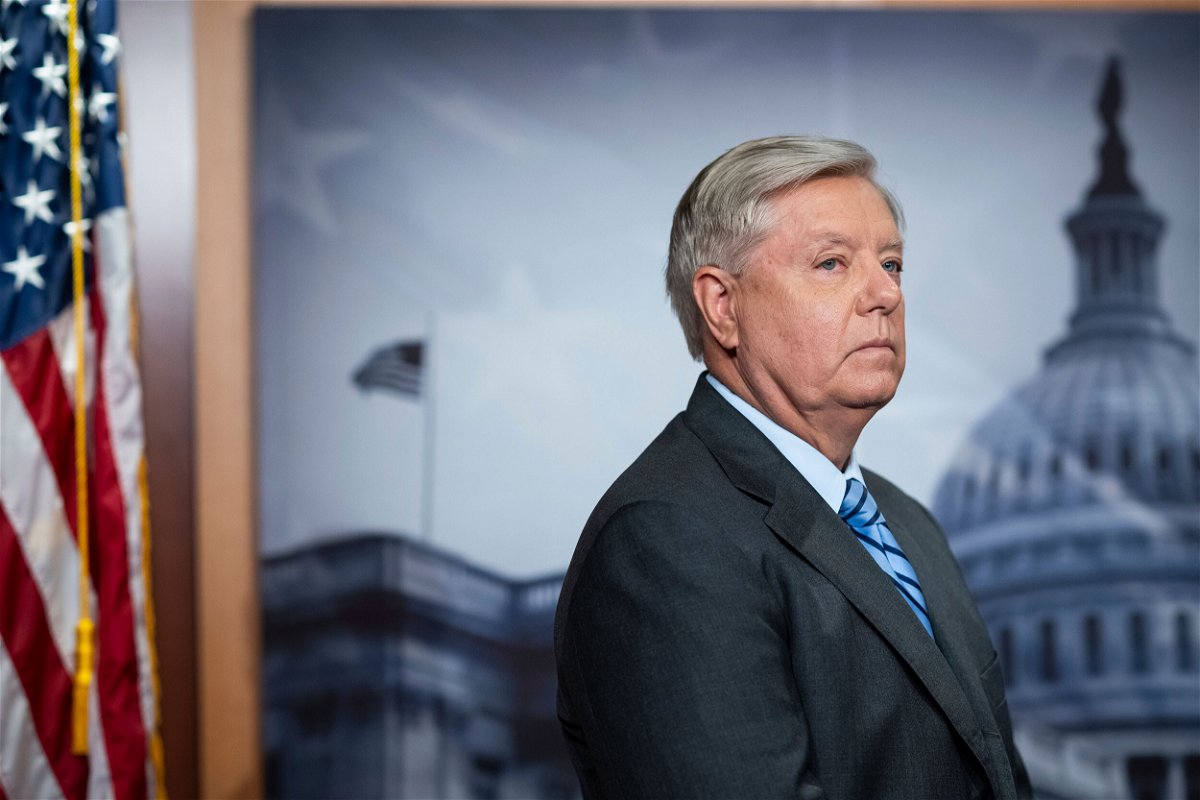 <i>Graeme Sloan/Sipa/AP</i><br/>Justice Clarence Thomas on Monday temporarily froze the court order requiring Republican Sen. Lindsey Graham to testify before the Georgia grand jury investigating the 2020 election. Graham is pictured here at the U.S. Capitol