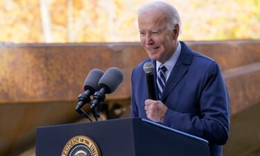 President Joe Biden on October 20 seized on recent comments from House Minority Leader Kevin McCarthy calling into question future Ukraine aid.