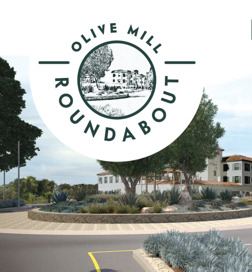 The Olive Mill Roundabout project has been kicked off. Delays and detours for months will make for a smoother commute in late 2023.