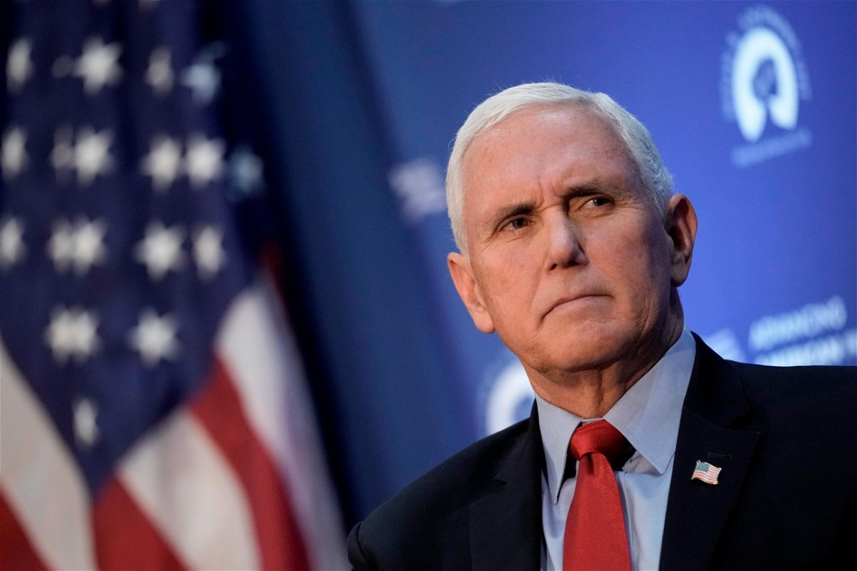 <i>Drew Angerer/Getty Images</i><br/>CNN will host a town hall with former Vice President Mike Pence