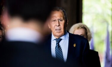Russia's Foreign Minister Sergei Lavrov arrives Tuesday for the G20 summit. The G20 leaders have strongly condemned Russia's war in Ukraine.