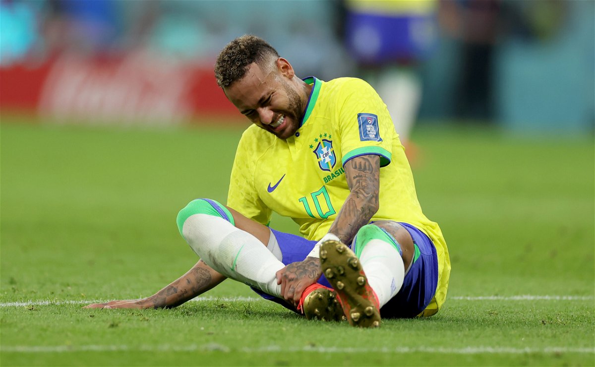 <i>Lars Baron/Getty Images Europe/Getty Images</i><br/>Neymar injured his ankle in Brazil's first match of the tournament.