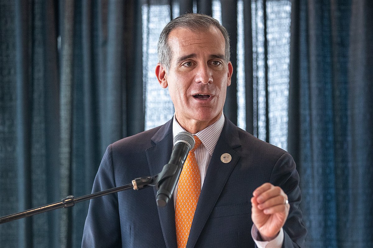 <i>Mel Melcon/Los Angeles Times/Getty Images</i><br/>Term-limited Democratic Mayor Eric Garcetti's nomination to be US ambassador to India -- announced in July 2021 -- is still in limbo.