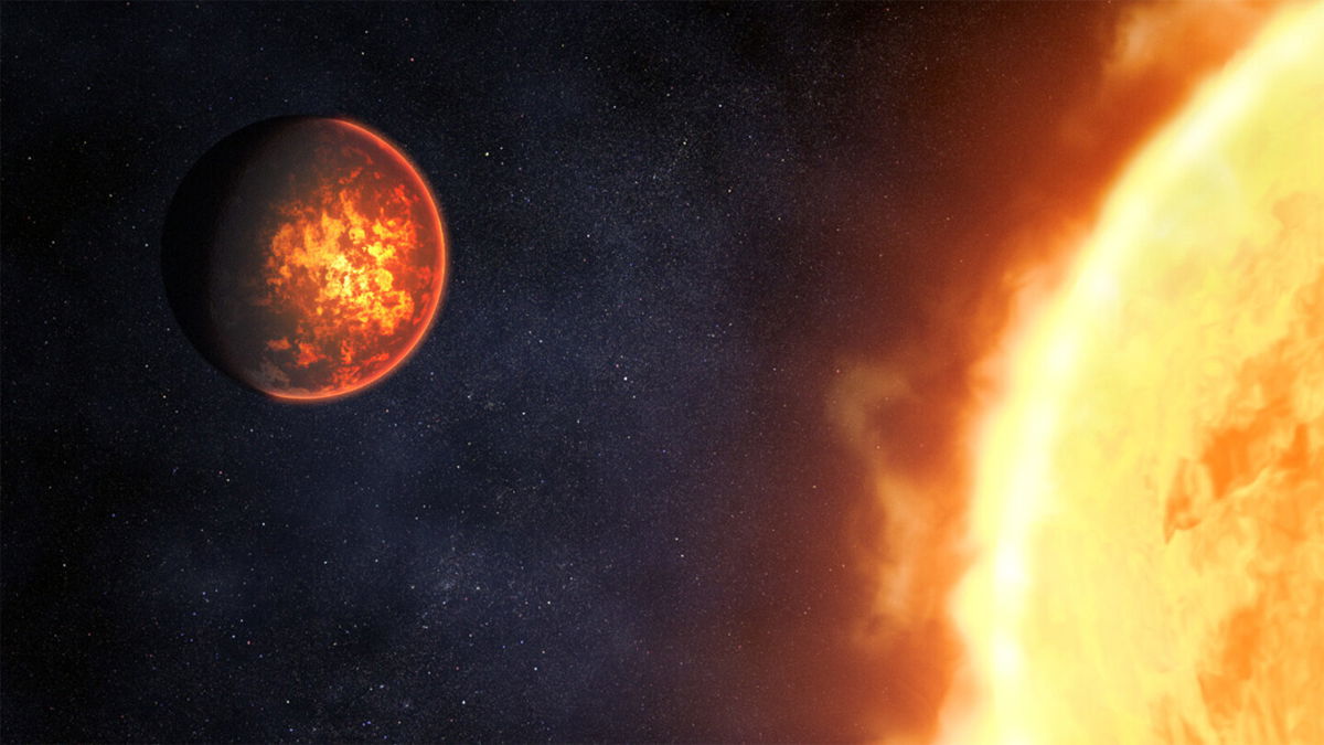 <i>NASA</i><br/>An artist's illustration shows 55 Cancri e