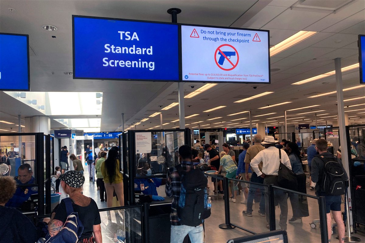 <i>Ted Shaffrey/AP</i><br/>The number of firearms that TSA officers intercepted at airport security checkpoints in 2022 is the highest on record for a single year – and the vast majority of the weapons were loaded