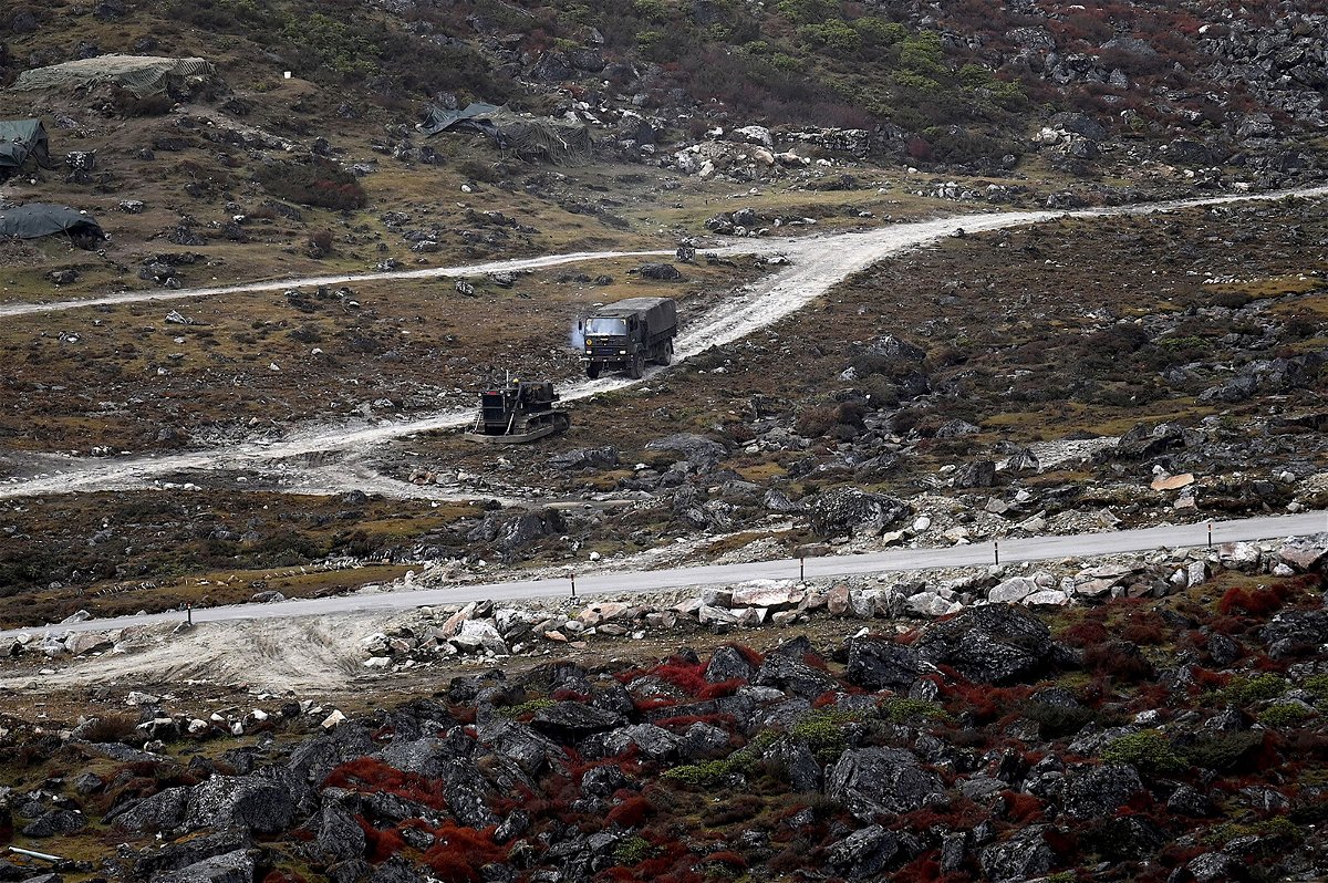 <i>Money Sharma/AFP/Getty Images</i><br/>Indian and Chinese troops clash on their disputed Himalayan border. An Indian Army truck drives near the Line of Actual Control