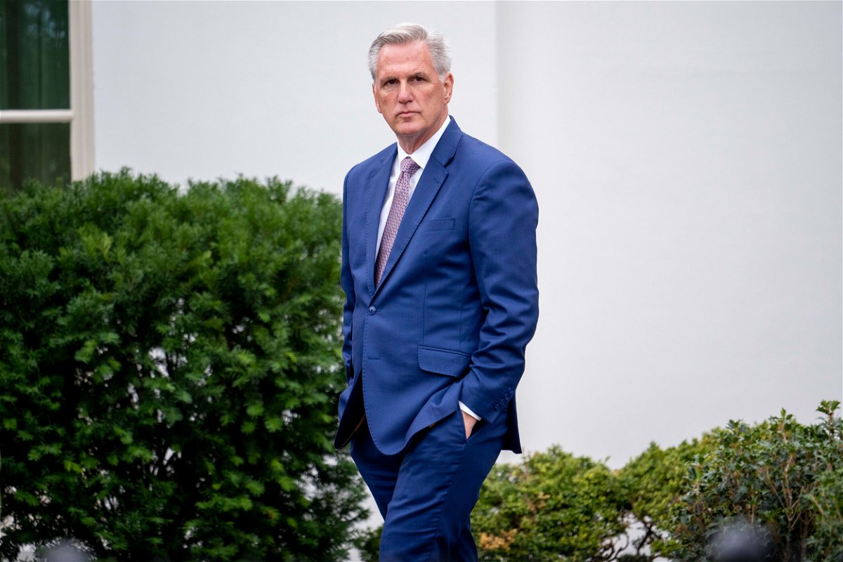<i>Andrew Harnik/AP/FILE</i><br/>Republicans are divided over whether current GOP leader Kevin McCarthy should give in on 