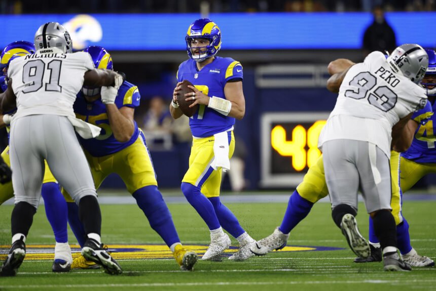 Baker Mayfield rallies Rams past Raiders in final minute for improbable  17-16 win 