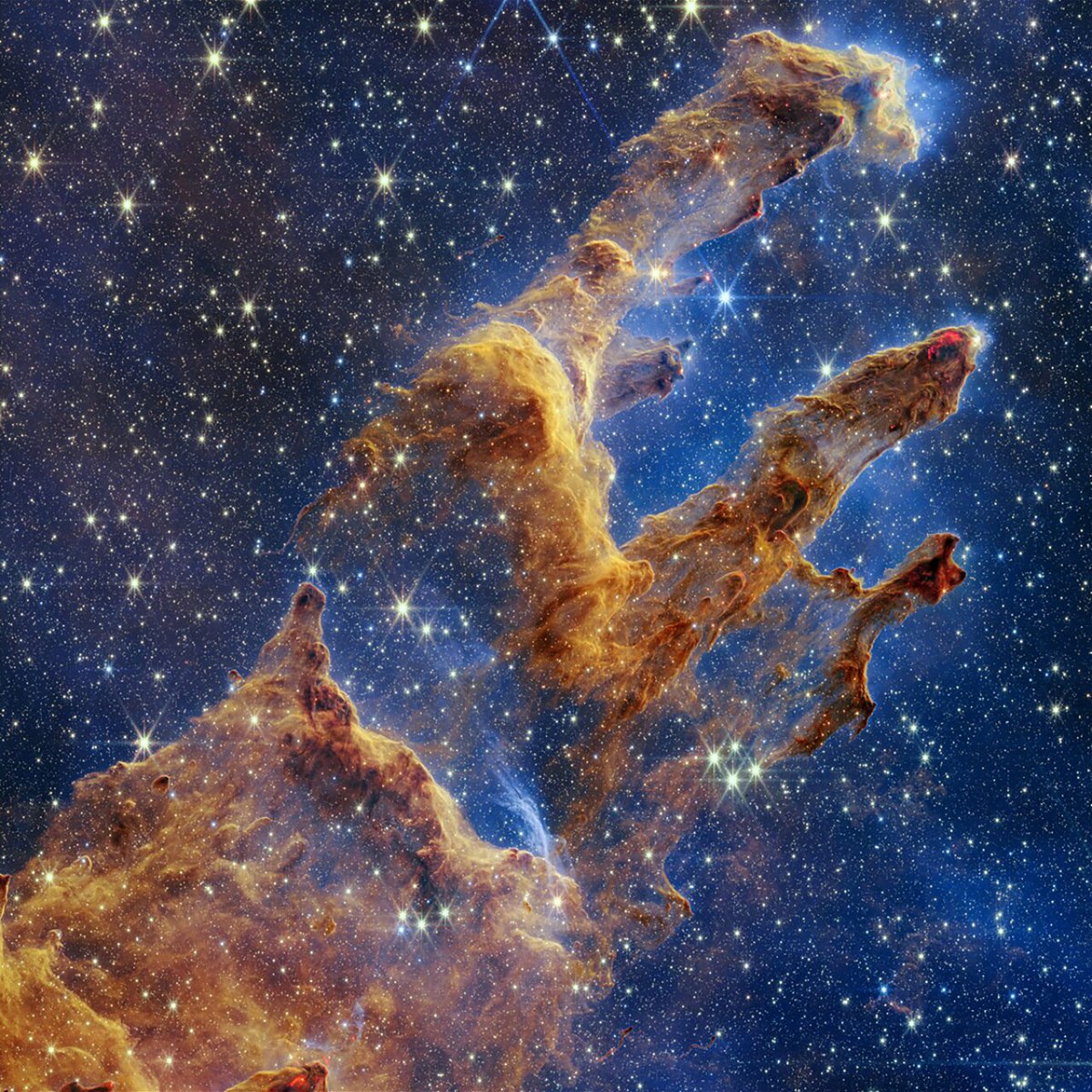 <i>NASA/ESA/CSA/STScI</i><br/>NASA shared an image of the Pillars of Creation