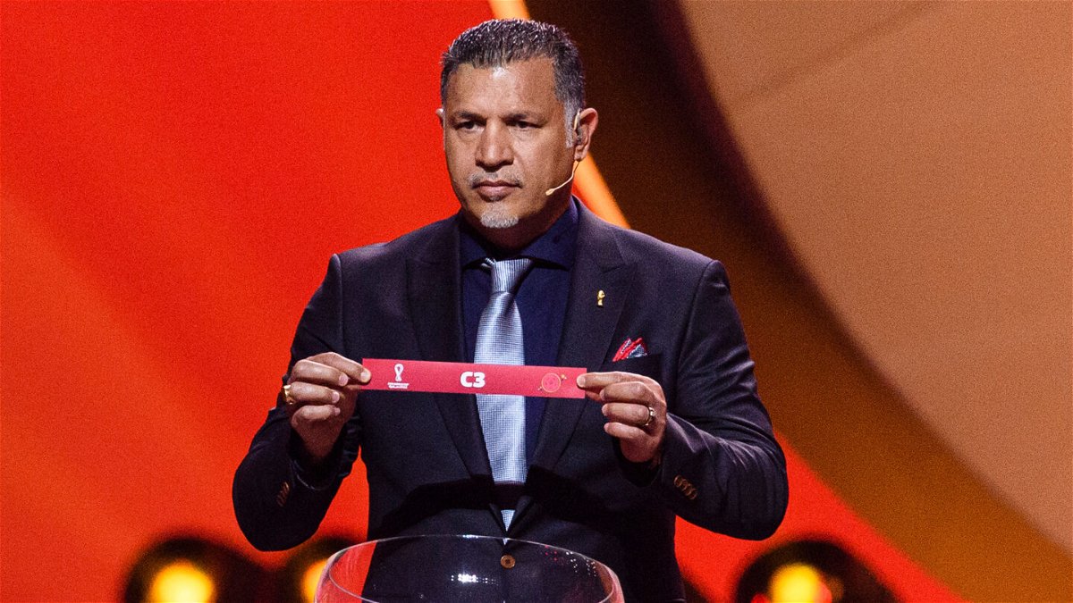 <i>Marcio Machado/Eurasia Sport Images/Getty Images</i><br/>Ali Daei pictured during the 2022 World Cup draw in Doha earlier this year