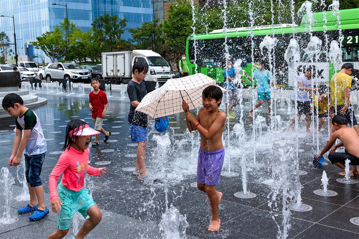 <i>Chris Jung/NurPhoto/Getty Images/File</i><br/>South Korea passed a new law on Thursday that aims to standardize how age is calculated in the country. Children play in Gwanghwamun Square in Seoul