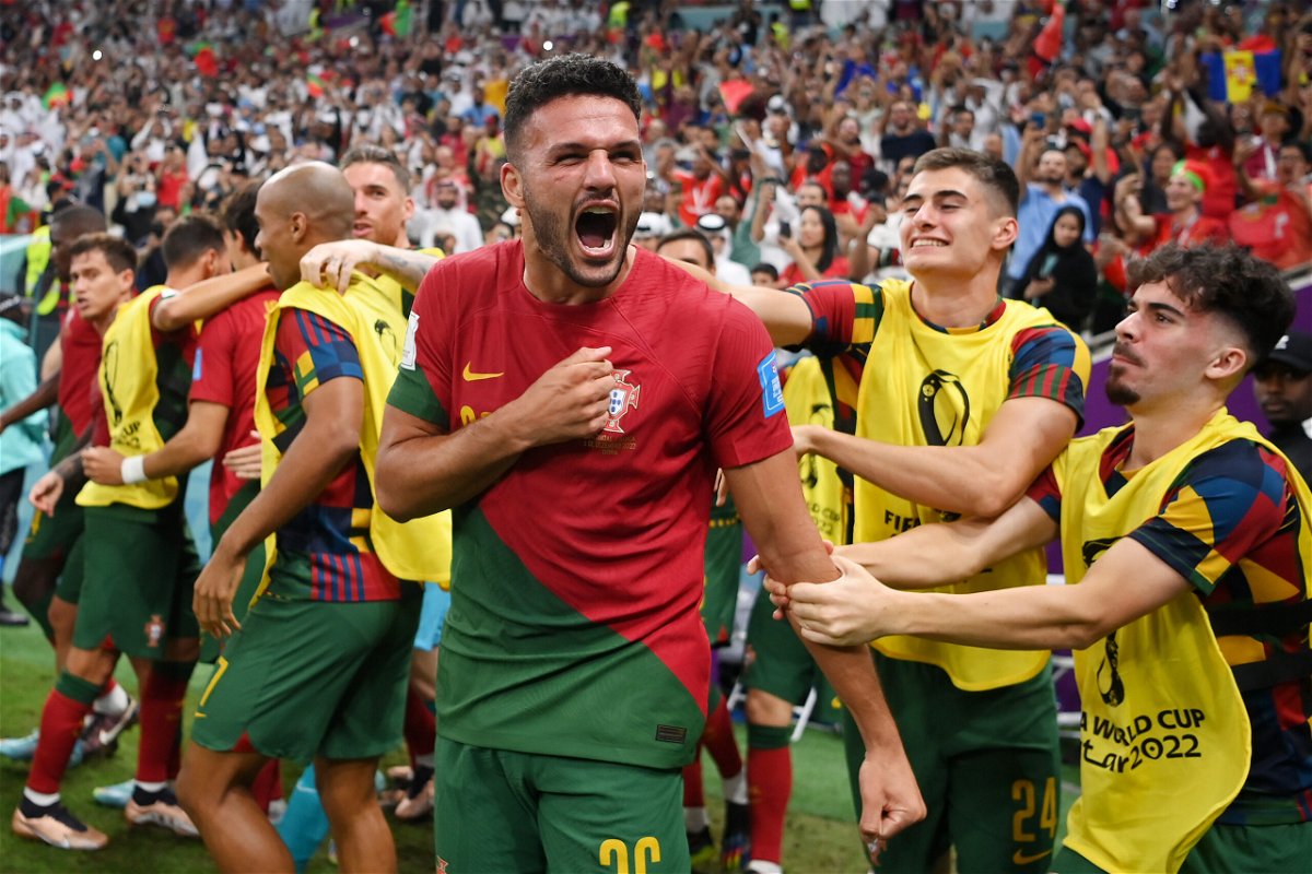 <i>Justin Setterfield/Getty Images Europe/Getty Images</i><br/>Gonçalo Ramos was electric for Portugal as his side thrashed Switzerland.
