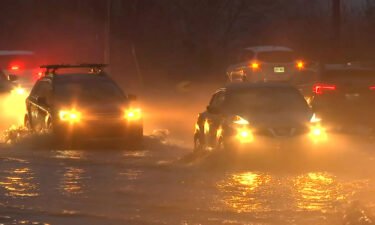 High water made travel difficult on Highway 30 in Linnton
