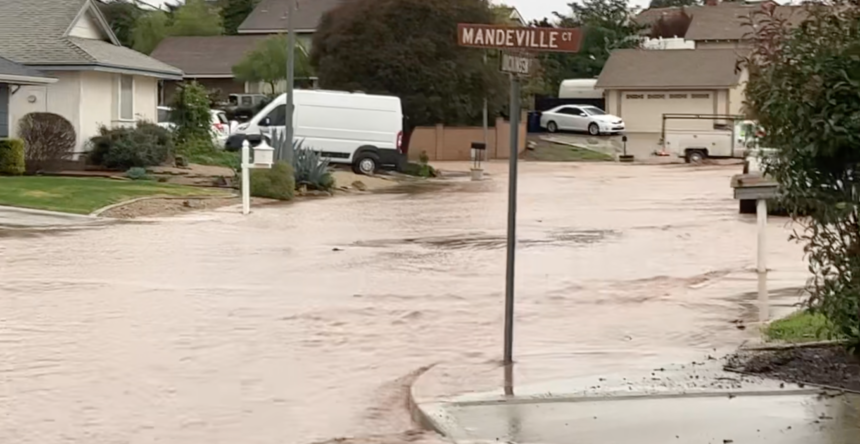 The Massive California Storm Brings Flooding To Orcutt And Santa Maria 