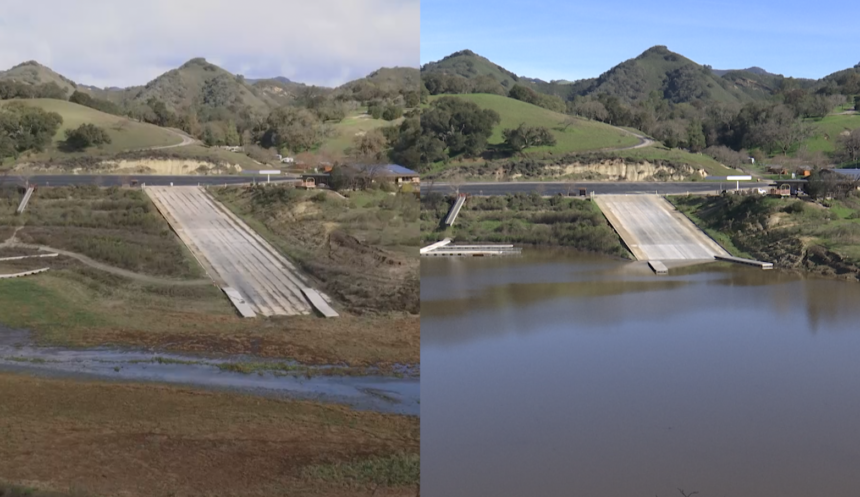 Lopez Lake Water Level Rising