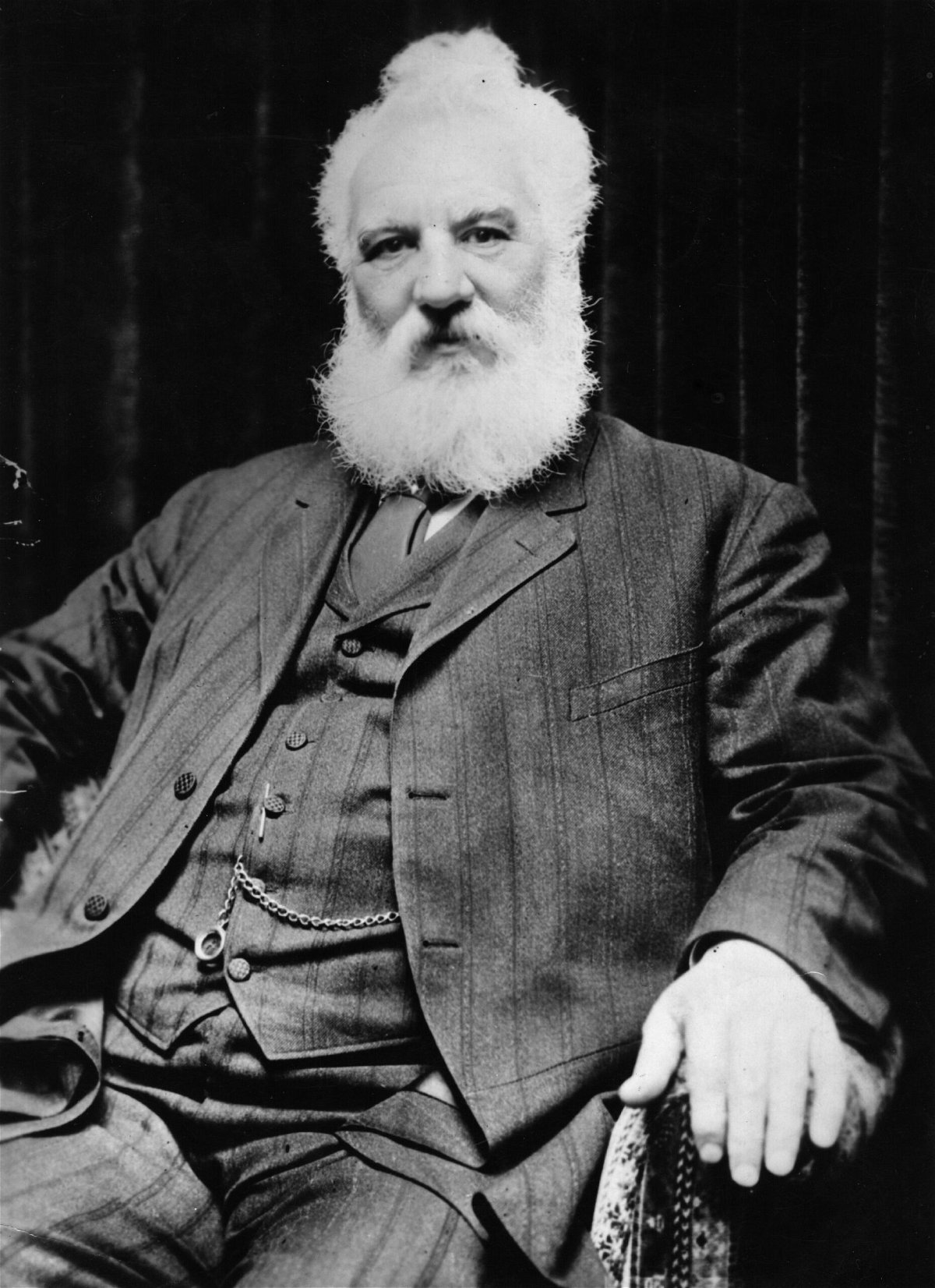 <i>Topical Press Agency/Hulton Archive/Getty Images</i><br/>Pictured here in an undated photo is Scottish inventor Alexander Graham Bell (1847-1922)