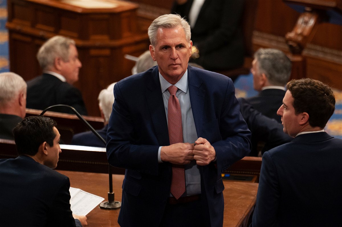 <i>Craig Hudson/Sipa/AP</i><br/>Republican Leader Kevin McCarthy is seen after falling short of the necessary votes to become speaker of the House at the US Capitol in Washington on January 3.