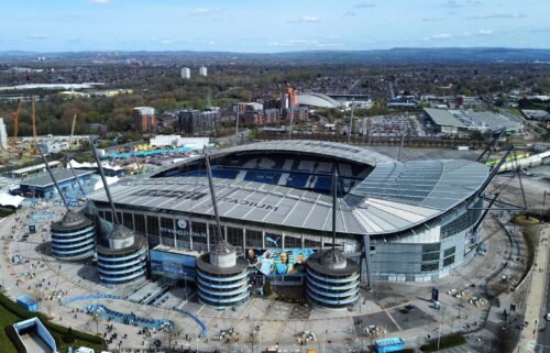 Manchester City's Etihad Stadium is seen prior to a Premier League against Liverpool.