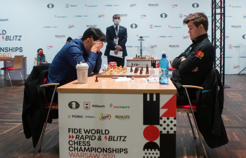 Chess Titans Clash: Magnus Vs Hikaru Part 1 #chesstok