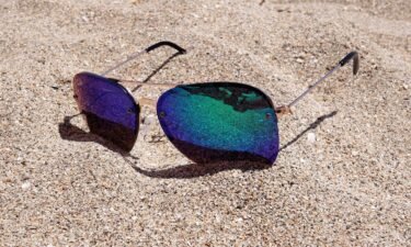 Sunglasses at beach