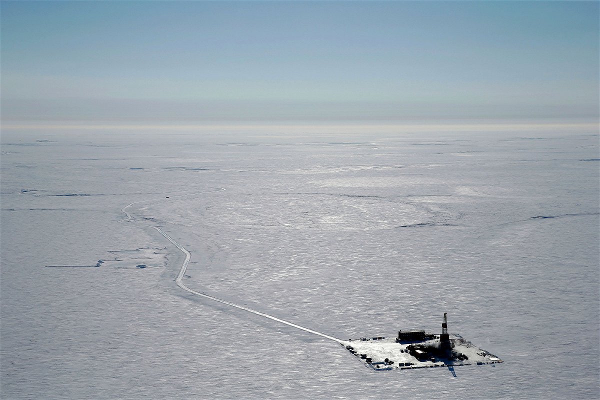 <i>ConocoPhillips/AP</i><br/>An exploratory drilling camp at the proposed site of the Willow oil project on Alaska's North Slope.