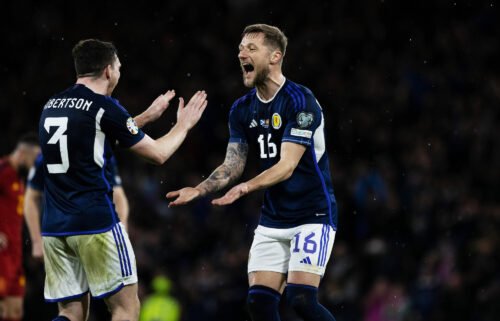 Scotland beat Spain 2-0 in a Group A Euro 2024 qualifier to earn its first victory over the Iberian nation since 1984.