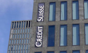 Shares in Credit Suisse fell by as much as 10% on March 17