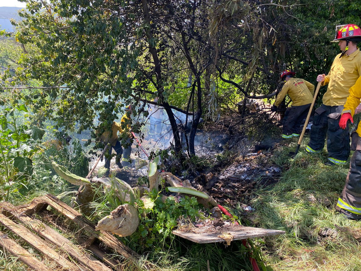 San Luis Obispo City Fire Extinguishes Vegetation Fire Near Cemetery On ...