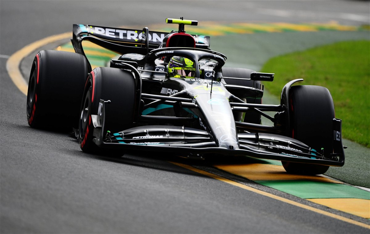 <i>Quinn Rooney/Getty Images</i><br/>Lewis Hamilton on track during qualifying for the Australian GP.