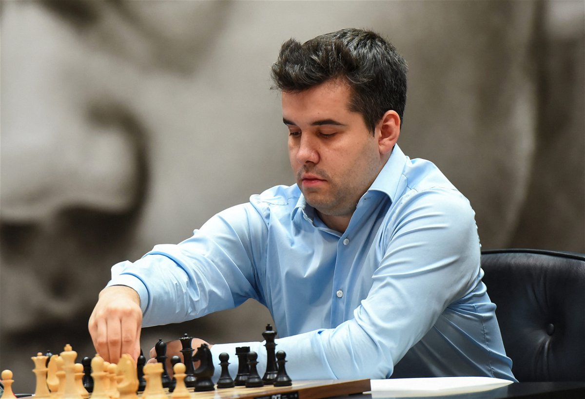 <i>Vladislav Vodnev/Reuters</i><br/>Game 14: Ian Nepomniachtchi makes a move.