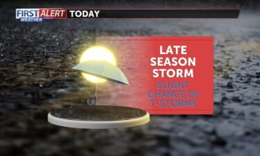 Late season storm graphic