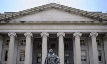 The US Treasury Department in Washington