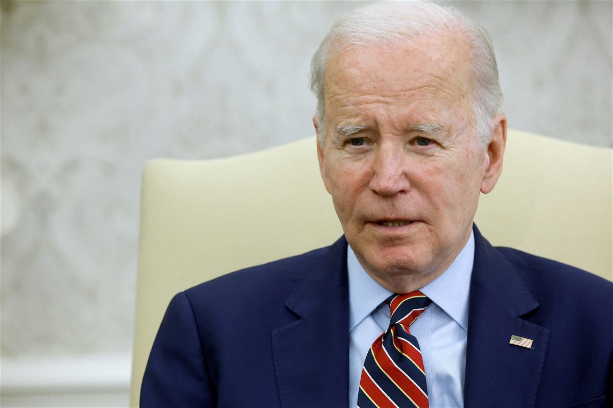 <i>Jonathan Ernst/Reuters</i><br/>President Joe Biden looks on during a meeting with Spanish Prime Minister Pedro Sanchez at the White House on May 12. Biden is coming under sustained pressure from both sides of the aisle over the administration's handling of the expiration of Title 42.