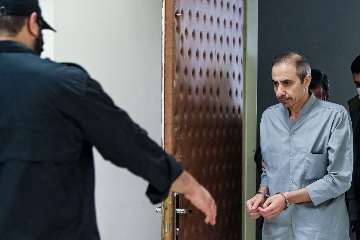 <i>Mizan News Agency/West Asia News Agency/Reuters</i><br/>Swedish-Iranian national Habib Farajollah Chaab seen during his trial in Tehran