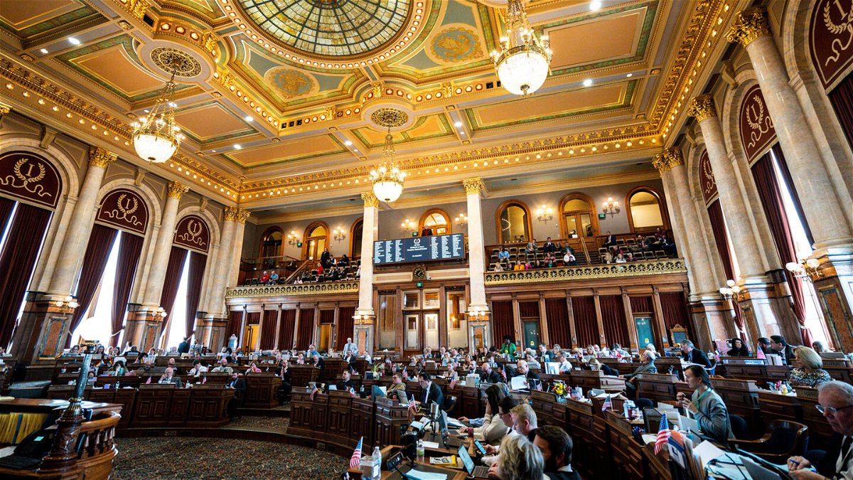 <i>Lily Smith/The Register/USA Today Network</i><br/>A general view of the Iowa House during debate on Wednesday