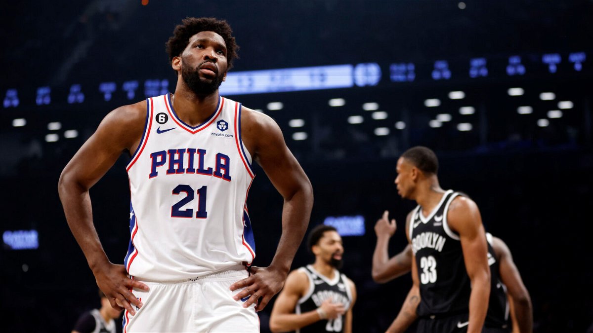 <i>Sarah Stier/Getty Images</i><br/>Joel Embiid of the Philadelphia 76ers has been named the NBA's Most Valuable Player for the 2022-23 season.