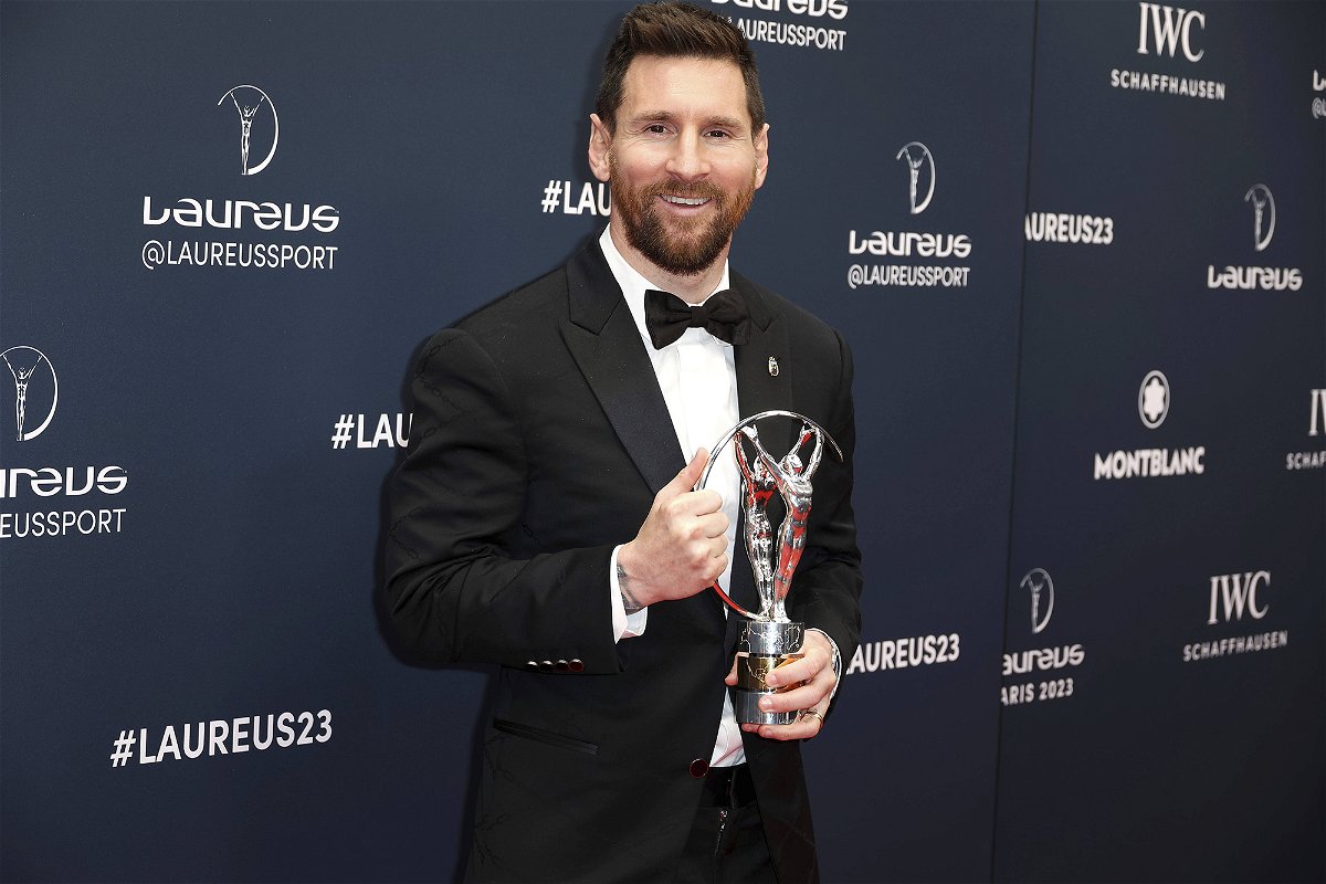<i>JP Pariente/SIPA/AP</i><br/>Lionel Messi on the red carpet during the Laureus World Sports Awards in Paris on May 8.