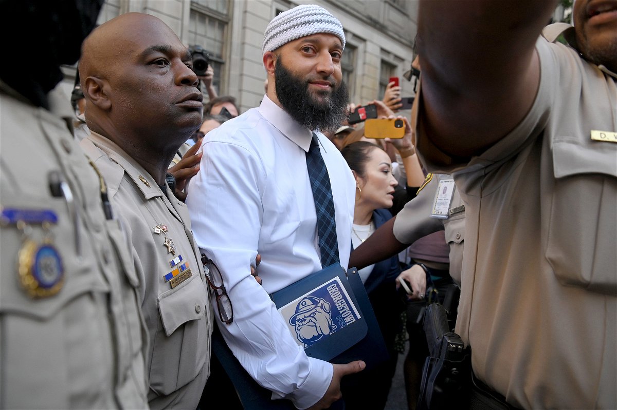 <i>Lloyd Fox/The Baltimore Sun/Tribune News Service/Getty Images</i><br/>A Maryland appellate court has denied Adnan Syed's motion to reconsider the reinstatement of his murder conviction on May 2. . Syed is pictured leaving the courthouse in Baltimore after being released from prison in September