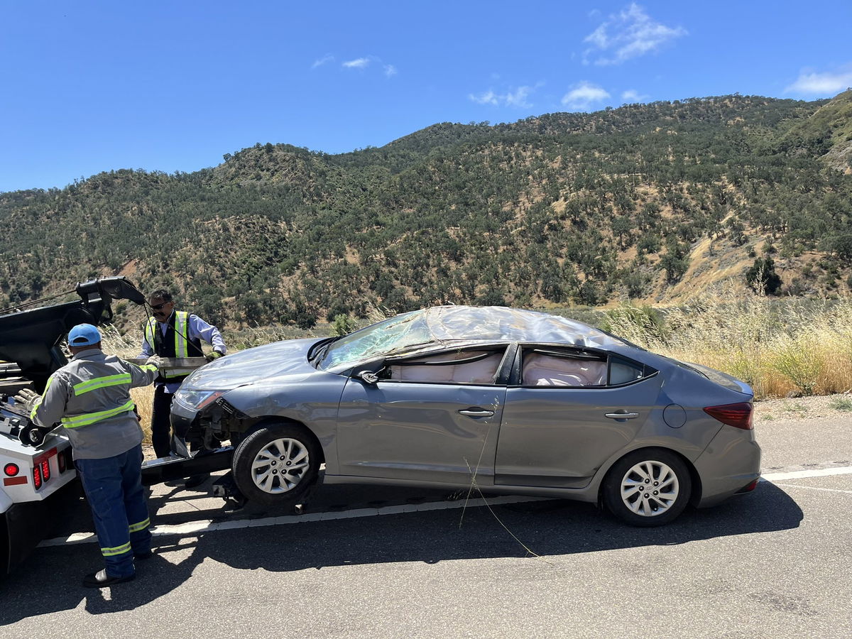 Rollover Crash On Highway 166 Near Gifford Rancho Road Monday Morning ...