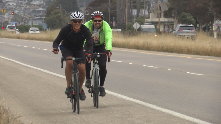 Hundreds of cyclists pedaling through the Central Coast this week