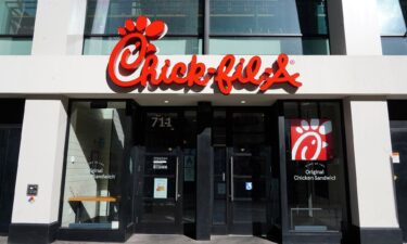 An exterior view of Chick-fil-A during the coronavirus pandemic on May 12