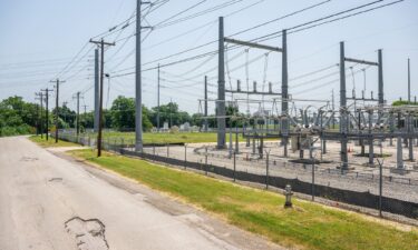 An electric generator field is seen at the Austin Energy/Sand Hill Energy Center on June 20